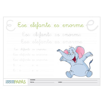 Plantillas escritura oraciones e