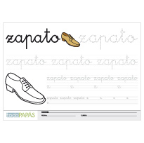 Plantillas escritura palabras z