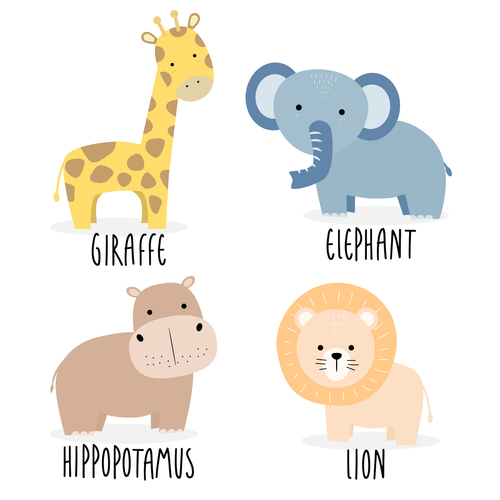 La jirafa, la elefanta y el lince