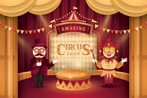 Los animales del circo feliz landia