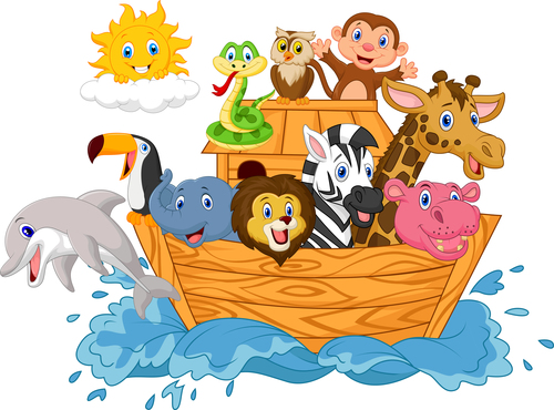 Los personajes que metió noé en el arca