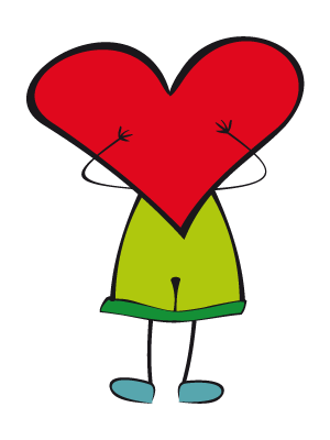 Colorea dibujos de corazones - Corazón de verano