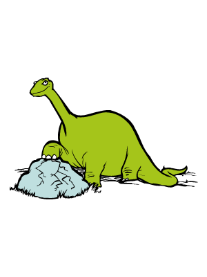 Colorea dibujos de dinosaurios - Diplodocus comodón