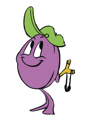 Colorea dibujos de frutas - Ciruela gamberra
