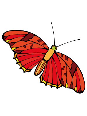 Colorea dibujos de mariposas - Batman confuso