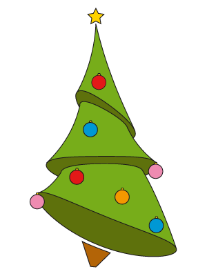 Colorea dibujos de navidad - Cohete de navidad