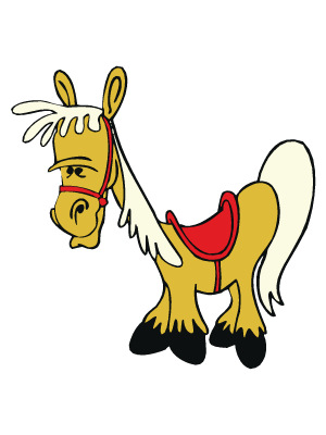 Colorea dibujos de oeste - Babieca
