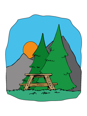 dibujos de paisajes para colorear. Colorea dibujos de paisajes -