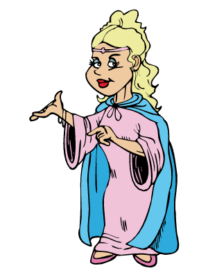 Colorea dibujos de princesas - Hada prestidigitadora
