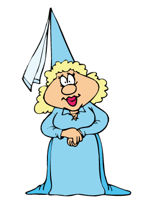 Colorea dibujos de princesas - Hada regordeta