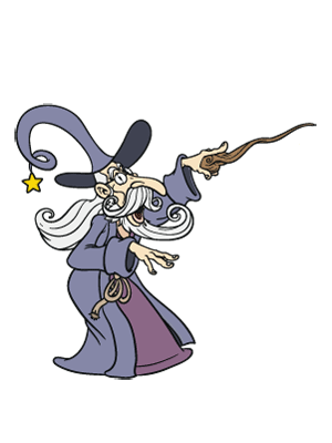 Colorea dibujos de caballeros y magos - Mago.... de Oz