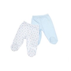 Set 2 pantalones body blanco y azul de Prénatal