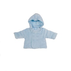 Abrigo Azul Con Capucha de Prénatal