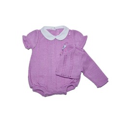 Pelele 2 Piezas Malva de Baby-hogar