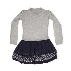 Vestido Azul Marino Y Gris de Prénatal