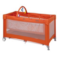 Cuna Bebetour Naranja + Arco de juegos