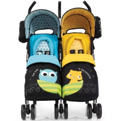 Silla Gemelar Con Saco You 2 Buho Y Gatita de Cosatto