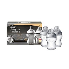 Pack de 3 Biberones Closer To Nature de 260 Ml de Tommee Tippee 