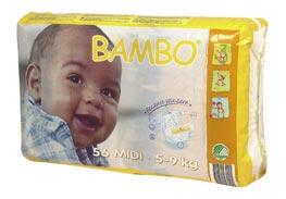 Pañal Midi Talla 3 (5-9kg) 56uds