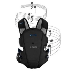 Mochila Portabebé X-music Bebemon Negra y Gris