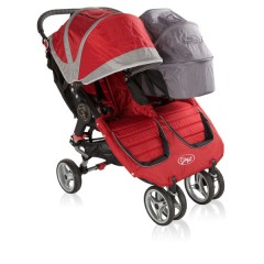Silla Gemelar Baby Jogger City Mini rojo/gris