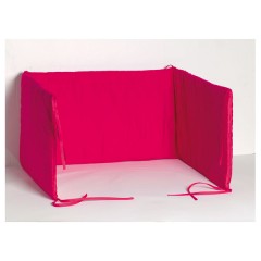 Protector de cuna (180 x 40 cm) fucsia de Asalvo