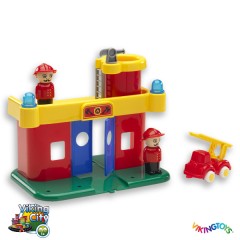 Bomberos + 1 camión + 2 personajes de Viking Toys 