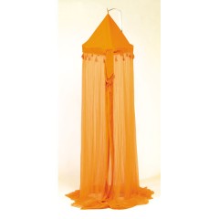 Mosquitera con borlas naranja de Asalvo