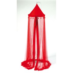 Mosquitera con borlas rojo de Asalvo