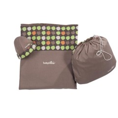 Fular portabebés para anudar topo/verde almendra de Babymoon