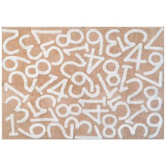Alfombra Números Beige de Aratextil