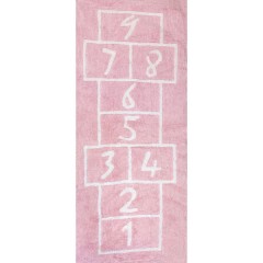 Alfombra Pata Coja Rosa de Aratextil