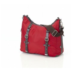 Bolso maternal Hobo Red Nylon Buckle de Oi Oi