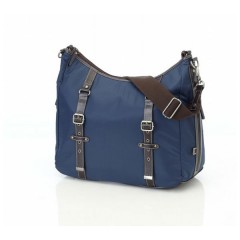 Bolso maternal Hobo Blue Nylon Buckle de Oi Oi
