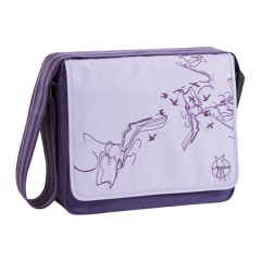 Bolso maternal Casual Messenger color birds purple de Olmitos