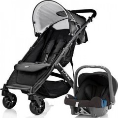 Pack Bx Britax B-mobile Black Thunder+römer Baby Safe