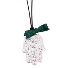 Collar manita y lazo verde (col. Bali) de Mara García