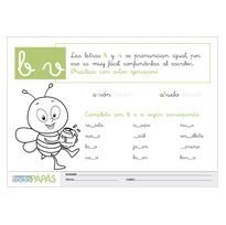 Plantillas letras B y V Plantillas letras B y V