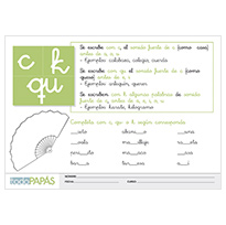 Plantillas letras C, QU y K Plantillas letras C, QU y K