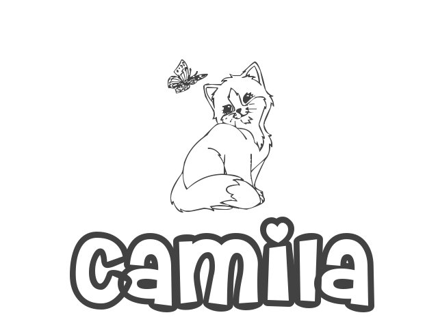Camila Flower Coloring Pages