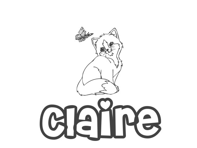 Claire personalizable nombre significado salvamanteles : : Hogar y  cocina