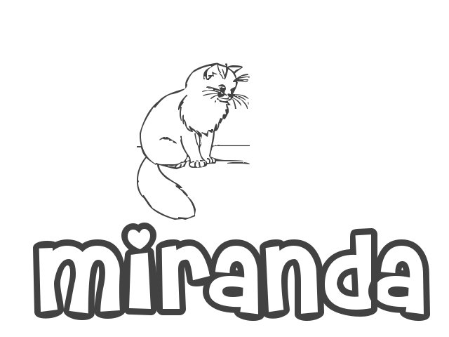 Miranda Name Coloring Pages Coloring Pages