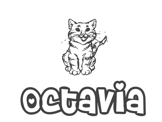 Octavia Name Colouring In Nombre de Niña Octavia, significado, origen y pronunciación de Octavia ...