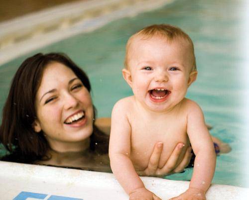 Clases de natación para bebés