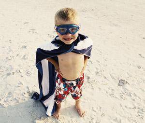 Juegos infantiles en la playa