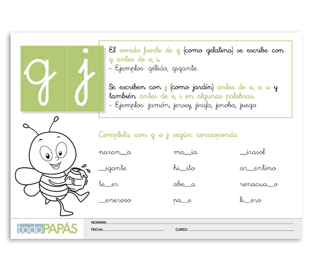 Letra Palabras Con J Para Ninos - Palabras español españa