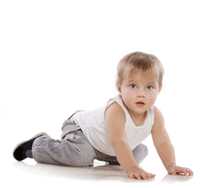 ¿a qué edad gatean los bebés?