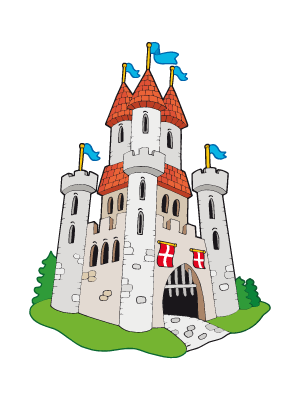 Resultado de imagen de castillos dibujos a color