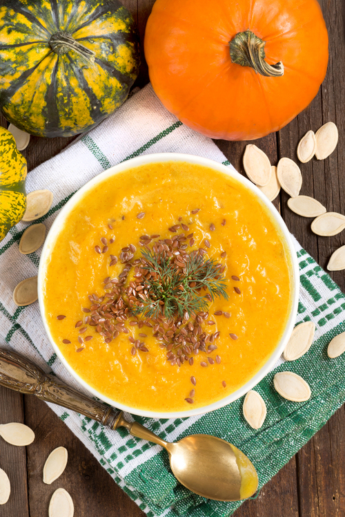 Pure de calabaza con pollo