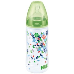 Biberón Cuello Ancho First Choice Silicona 300 Ml T1 Verde de Nuk